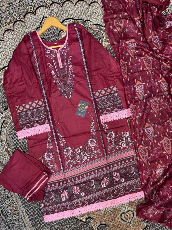 Lawn cotton stiched 3pc cotton