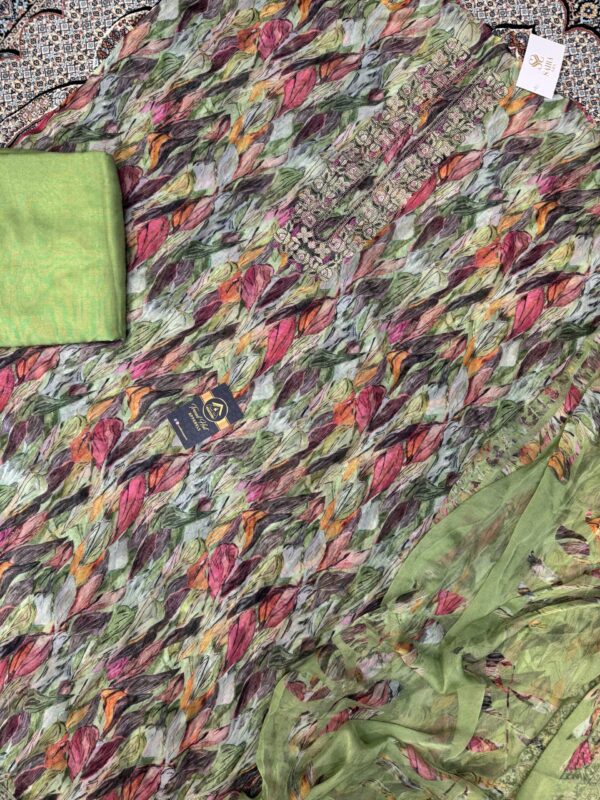 Pure organza with pure duppata partywear unstiched