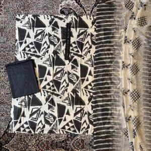 Pure cotton 3 pc unstiched suits