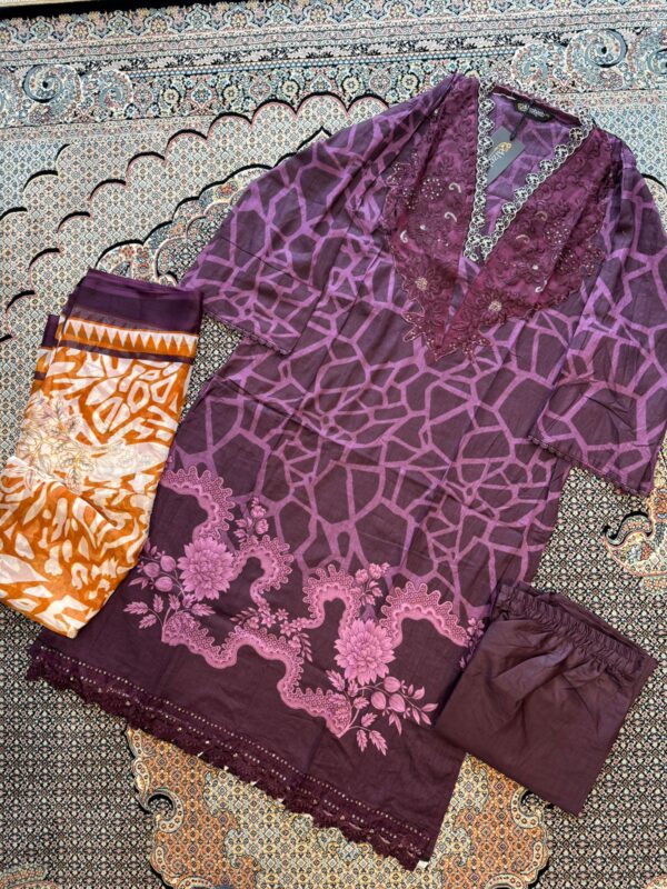 3 pc stitched collection cotton pakistani inspired